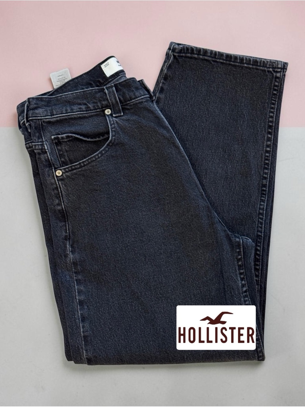 Hollister Black Baggy Skater Jean